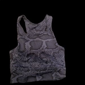 All Fenix Jagger Longbody Snakeskin Sports Bra Size small